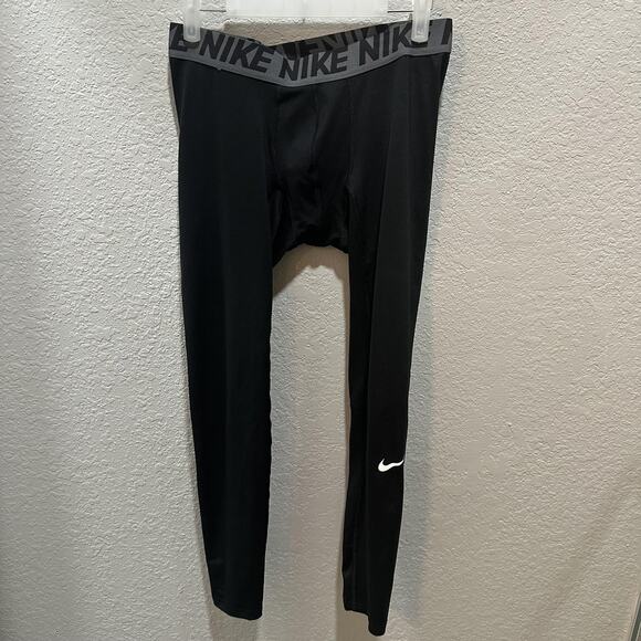 Nike Pro Compression Leggings Mens Medium Base Layer Running Athletic 748865-010 - Picture 1 of 4